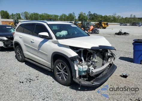 2018 Toyota Highlander Se from USA, damaged, VIN 5TDKZRFH2JS271947
